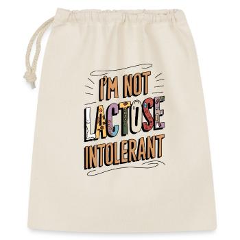 Not Lactose Intolerant - Geschenkbeutel aus Baumwolle (40 x 50 cm) - Natur - Vorne