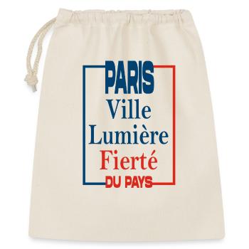 PARIS VILLE LUMIERE - Sac cadeau 40 x 50 cm - nature - Devant