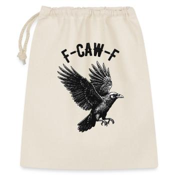 Funny F-CAW-F raven print on clothing and more - Gift Bag 40 x 50 cm - nature - Front