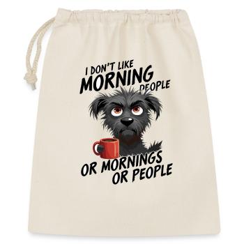 Coffee Dog Morning Print Morning Grouch - Gift Bag 40 x 50 cm - nature - Front