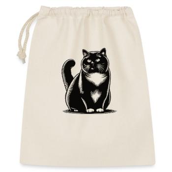 British Shorthair Design – Classy and Fluffy - Gift Bag 40 x 50 cm - nature - Front