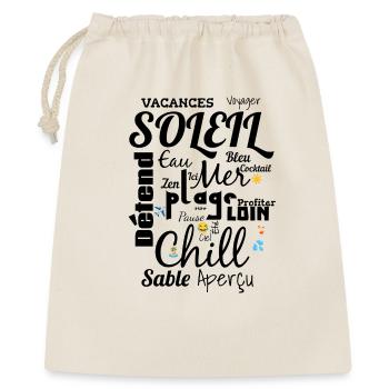 Rires et voyage vers île tropicale - Sac cadeau 40 x 50 cm - nature - Devant