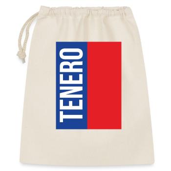 Trendiges Tenero T-Shirt - Geschenkbeutel aus Baumwolle (40 x 50 cm) - Natur - Vorne