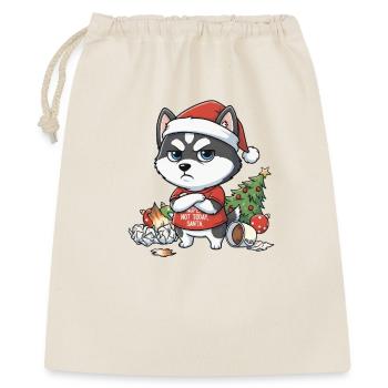 Grim Dog in Christmas Chaos Husky Style - Gift Bag 40 x 50 cm - nature - Front