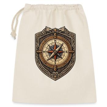 Viking Compass Coat of Arms - Gift Bag 40 x 50 cm - nature - Front