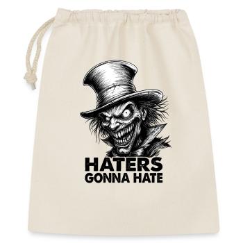 Haters Gonna Hate – Crazy Gentleman in Top Hat - Gift Bag 40 x 50 cm - nature - Front