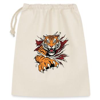 Tigre Rugissant Griffe Sauvage - Sac cadeau 40 x 50 cm - nature - Devant