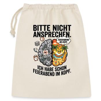After-work head conflict - Gift Bag 40 x 50 cm - nature - Front