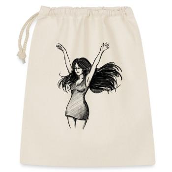 Dancing Woman Empowerment - Illustration - Gift Bag 40 x 50 cm - nature - Front