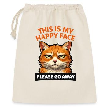Angry Cat Please Go Away Humor - Gift Bag 40 x 50 cm - nature - Front