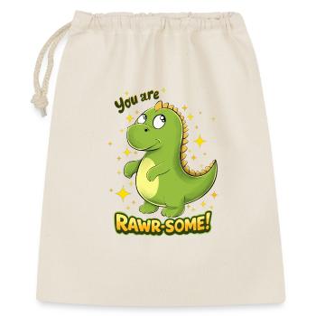 Dino RAWR - QUEL charme - Sac cadeau 40 x 50 cm - nature - Devant