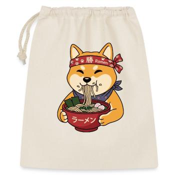 Ramen-Shiba: Japanischer Style & Nudelliebe - Geschenkbeutel aus Baumwolle (40 x 50 cm) - Natur - Vorne