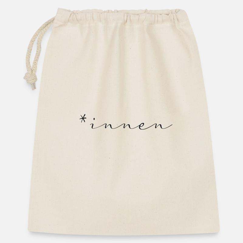 Feminism Statement Shirt - Gift Bag 40 x 50 cm - nature