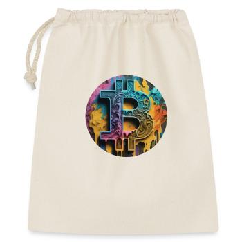 Bitcoin graffiti: Colorful and rebellious - Gift Bag 40 x 50 cm - nature - Front