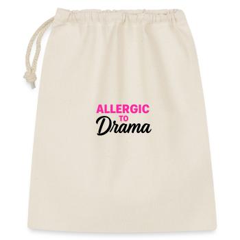 Allergique au drame - Sac cadeau 40 x 50 cm - nature - Devant
