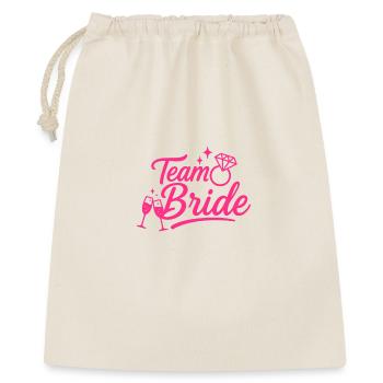 Équipe Mariée Diamant Rose - Sac cadeau 40 x 50 cm - nature - Devant