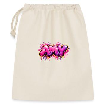 AMY GRAFFITI NAME FOR PERFECT GIFT PRINTABLE  - Sac cadeau 40 x 50 cm - nature - Devant