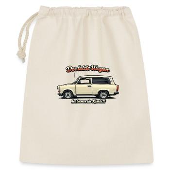 Der letzte Wagen Vintage Kombi - Geschenkbeutel aus Baumwolle (40 x 50 cm) - Natur - Vorne