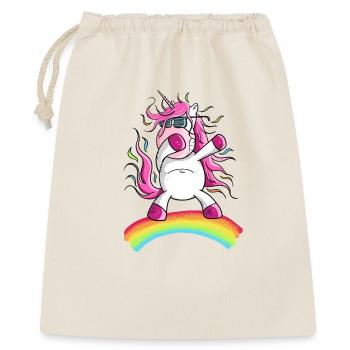 Dabbendes Unicorn Sur Rainbow I Dab Dance - Sac cadeau 40 x 50 cm - nature - Devant