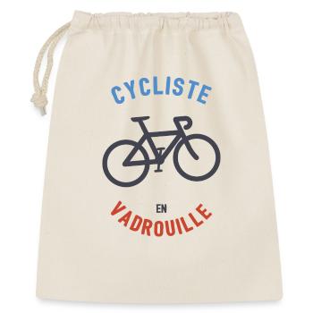 Cyclist in Mop - Gift Bag 40 x 50 cm - nature - Front