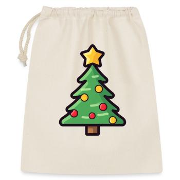 Conception de dessin animé d’arbre de Noël festif - Sac cadeau 40 x 50 cm - nature - Devant