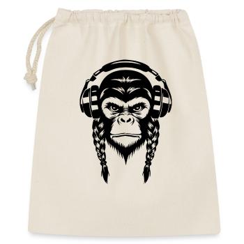 Beat Monkey Head Bass Drop Edition Shirt - Gift Bag 40 x 50 cm - nature - Front