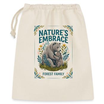 Famille des ours - Sac cadeau 40 x 50 cm - nature - Devant