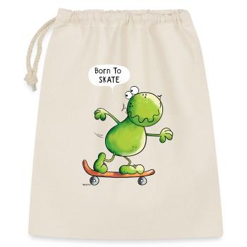 Born To Skate Frog - Frogs - Skateing - Skateboard - Gift Bag 40 x 50 cm - nature - Front