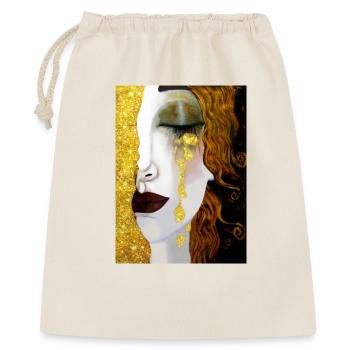 Goldene Tränen, Gustav Klimt - Geschenkbeutel aus Baumwolle (40 x 50 cm) - Natur - Vorne