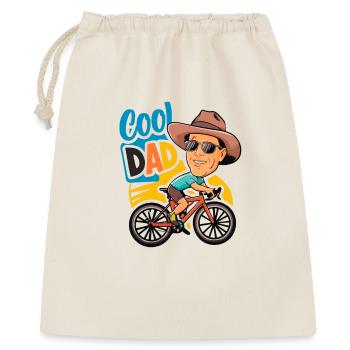 Cool Dad Cycling Illustration - Gift Bag 40 x 50 cm - nature - Front