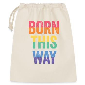 LGBT Pride Month - Born This Way - Gift Bag 40 x 50 cm - nature - Front