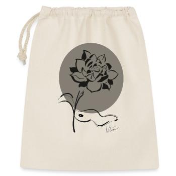 Lotus - Geschenkbeutel aus Baumwolle (40 x 50 cm) - Natur - Vorne