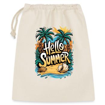 Tropical Summer Beach Design - Gift Bag 40 x 50 cm - nature - Front