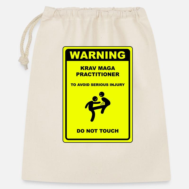 Warning! Krav Maga practitioner! - Gift Bag 40 x 50 cm - nature
