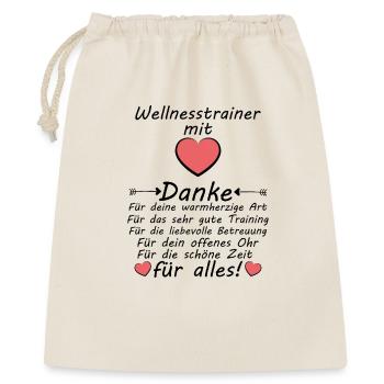 Formateur en bien-être Dites merci en guise d’adieu - Sac cadeau 40 x 50 cm - nature - Devant