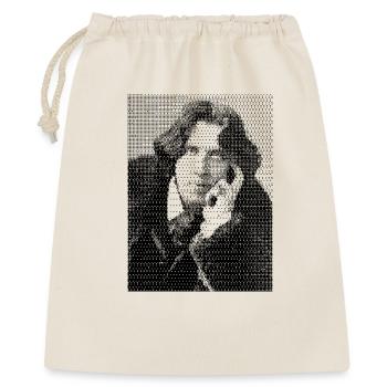 Oscar Wilde halftone portrait - Gift Bag 40 x 50 cm - nature - Front