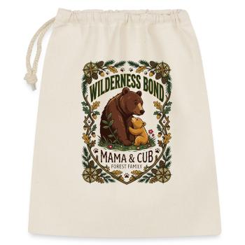 Maman Ours et Petit - Sac cadeau 40 x 50 cm - nature - Devant