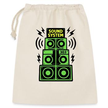 Sound System Speaker Techno Festival DJ - Sac cadeau 40 x 50 cm - nature - Devant