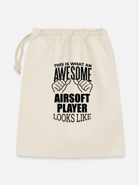 Airsoft Airsoft Airsoft - Geschenkbeutel aus Baumwolle (40 x 50 cm) - Natur