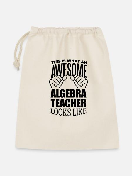 Algebra Algebra Algebra - Geschenkbeutel aus Baumwolle (40 x 50 cm) - Natur