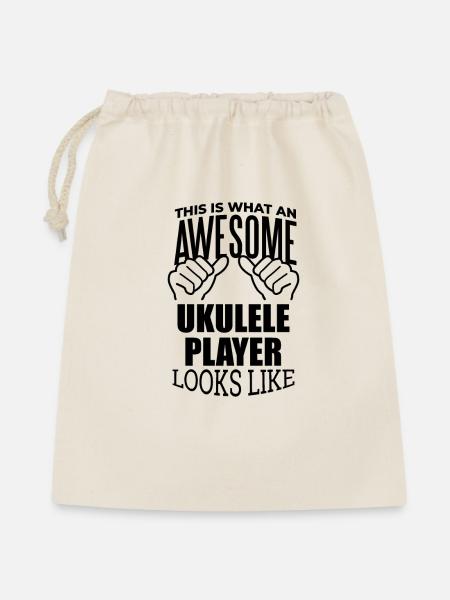 Ukulele Ukulele Ukulele - Geschenkbeutel aus Baumwolle (40 x 50 cm) - Natur
