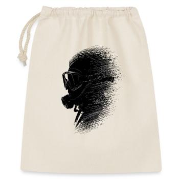 Minimalist diver's head in black and white look - Gift Bag 40 x 50 cm - nature - Front