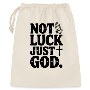 Pas la chance, juste Dieu - Sac cadeau 40 x 50 cm - nature - Devant