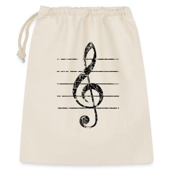 Violin key, musical key - Gift Bag 40 x 50 cm - nature - Front