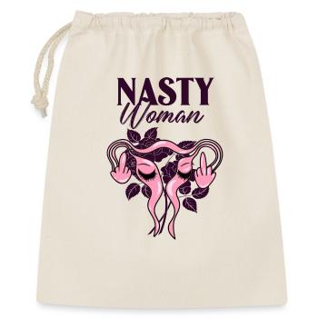 Féministe Rose baise hors utérus - Sac cadeau 40 x 50 cm - nature - Devant