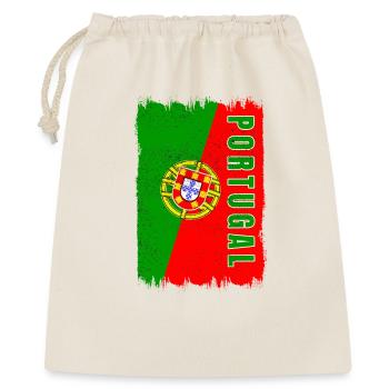 Drapeau national du Portugal - Sac cadeau 40 x 50 cm - nature - Devant