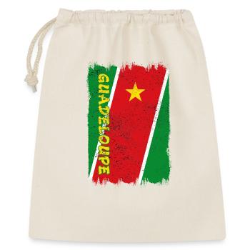 Drapeau de Guadeloupe - Sac cadeau 40 x 50 cm - nature - Devant
