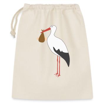 Stork Carrying Baby - Gift Bag 40 x 50 cm - nature - Front