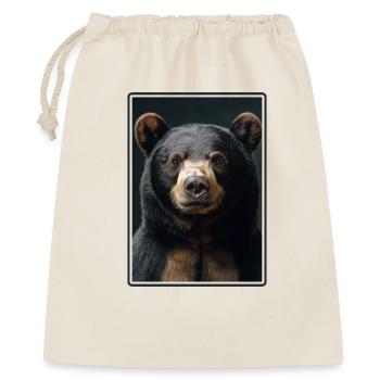 Sun Bear Malaienbär - Geschenkbeutel aus Baumwolle (40 x 50 cm) - Natur - Vorne