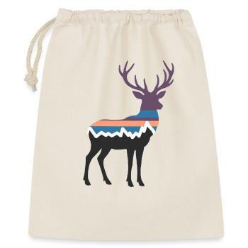 Deer Mountain Landscape Forest Hiking Silhouette - Gift Bag 40 x 50 cm - nature - Front